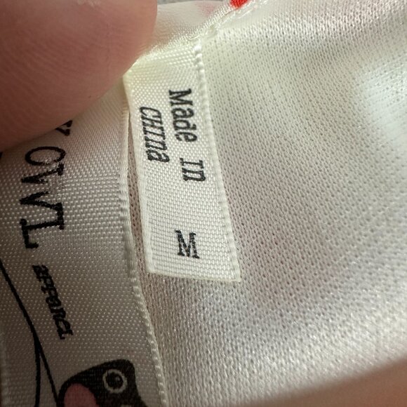 Pink Owl Womens Chevron Sleeveless Dress Red & White Size M 100% Polyester - Picture 4 of 6